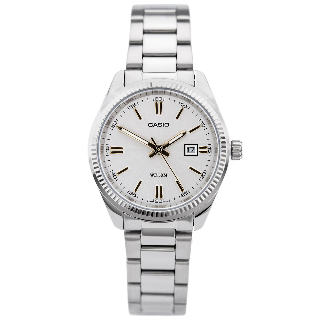 Đồng hồ nữ dây kim loại Casio chính hãng Anh Khuê LTP-1302D-7A2VDF (30mm)