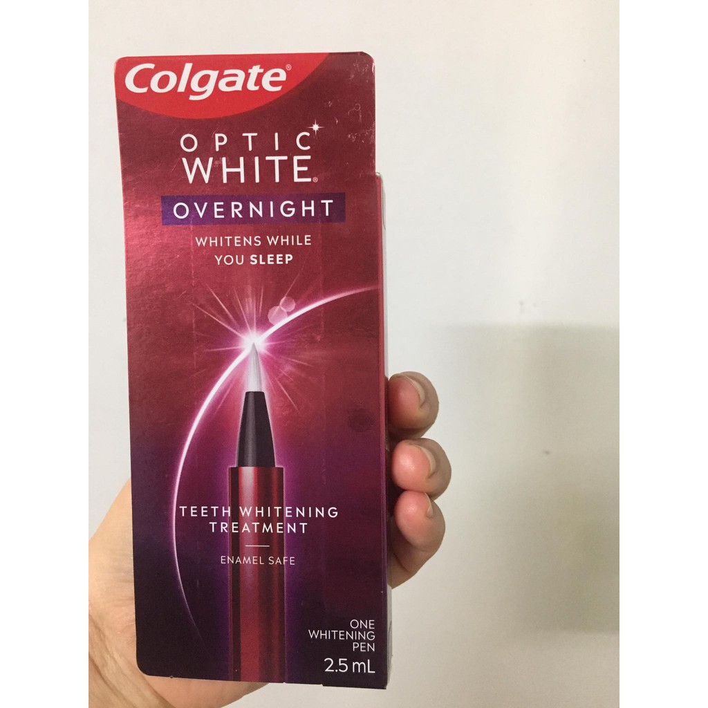 Bút tẩy trắng răng Colgate Optic White Overnight 2,5ml