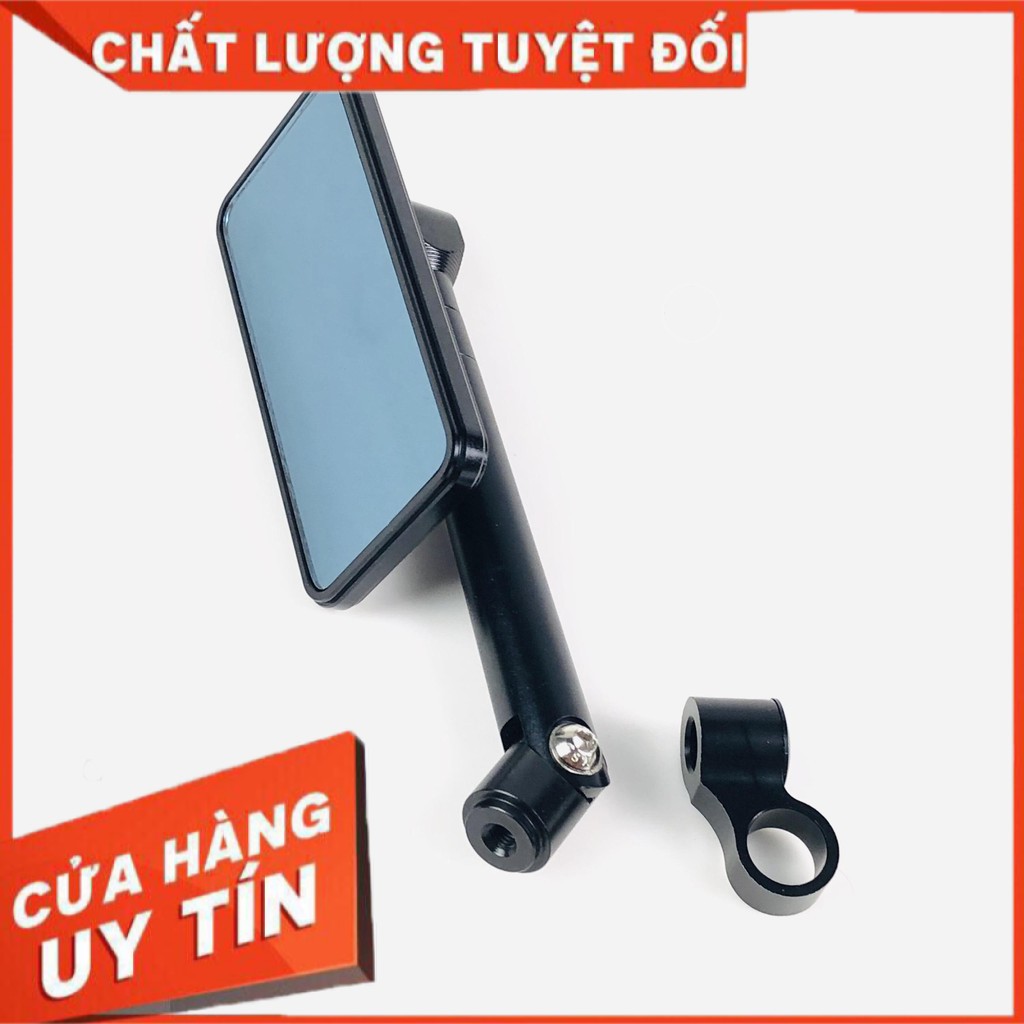 gương (kính) chiếu hậu iphone vuông cao cấp gắn bên trái xe máy sh, vario, airblade, exciter...màu đen