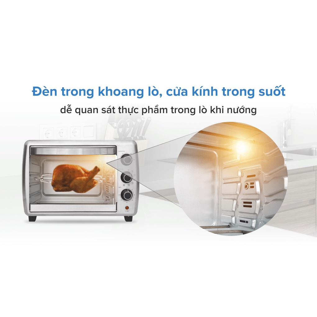 Lò nướng Electrolux EOT30MXC 30 lít