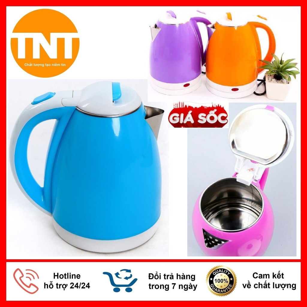 Ấm Đun Nước Siêu Tốc 2 Lớp Cao Cấp, An Toàn Lớp Cách Nhiệt