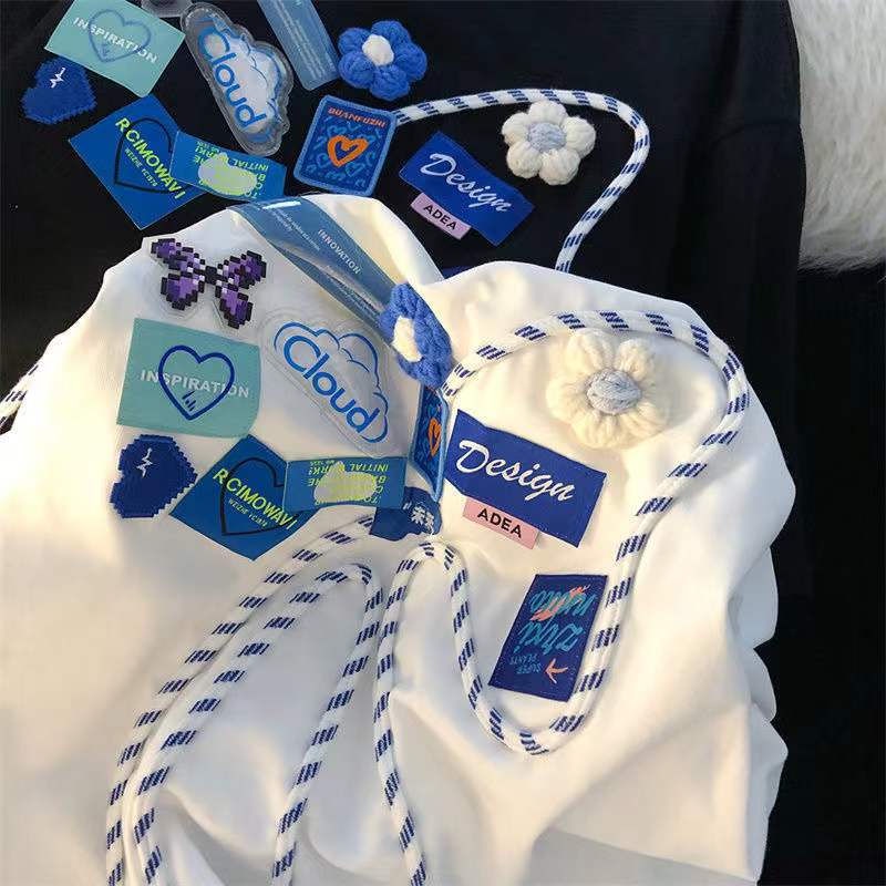 Áo Thun Tay Ngắn Dáng Rộng Phối Nơ Phong Cách Mỹ Thời Trang Cho Nam Và Nữ