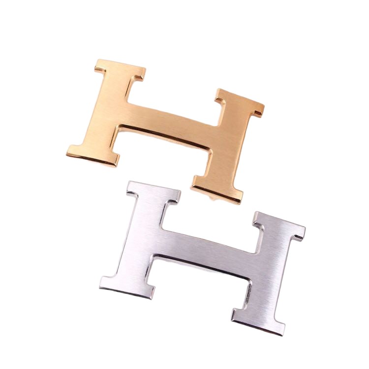 Mặt khóa thắt lưng chữ H đồng không bay màu/ Đầu dây nịt cao cấp 4cm Yimita