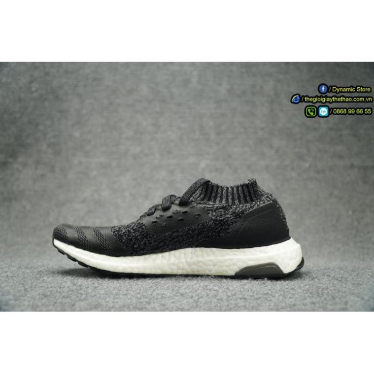 Giày Ultra Boost Uncaged Black Grey Three Real Boost -haz111