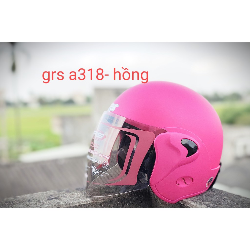 MŨ 3/4 ĐẦU GRS A318K CAO CẤP CHÍNH HÃNG