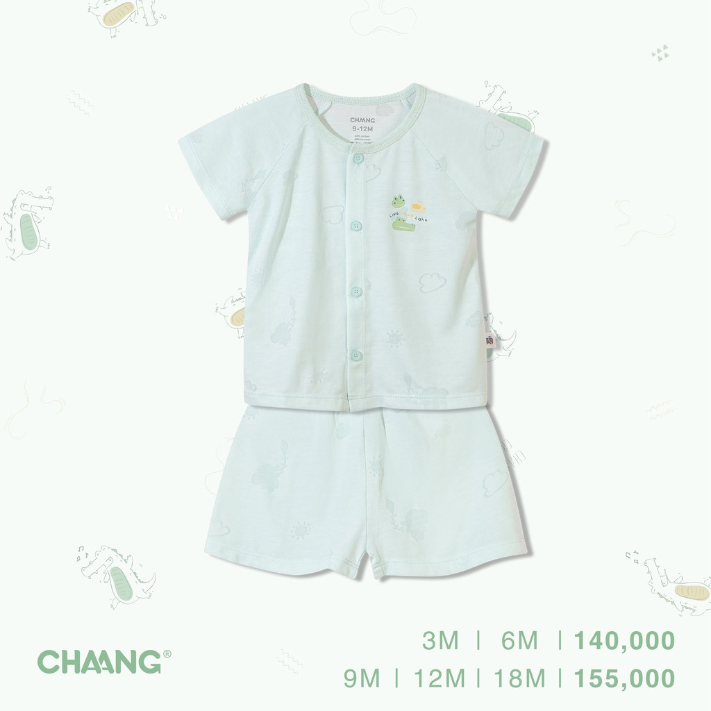 [CHAANG] Bộ cúc giữa hãng Chaang, BST Chaang Lake 2021, quần áo trẻ em Chaang cotton an toàn cho bé