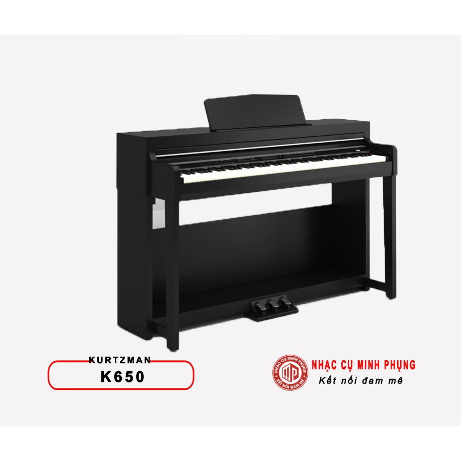 Piano điện Kurtzman K650 âm thanh chân thực, phím mô phỏng piano cơ