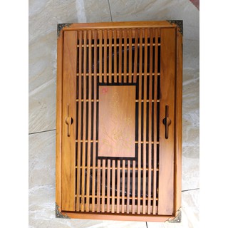 Khay gỗ đựng bộ ấm chén