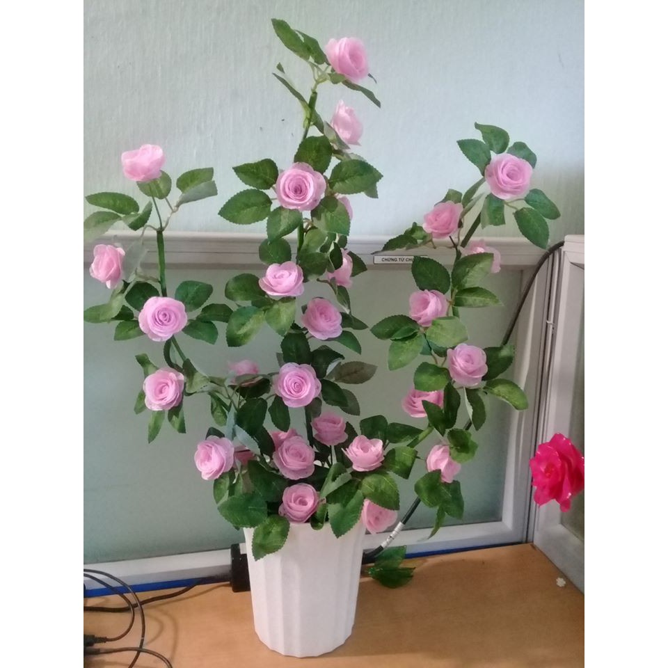 Bộ nguyên liệu làm cây hoa hồng+ bình