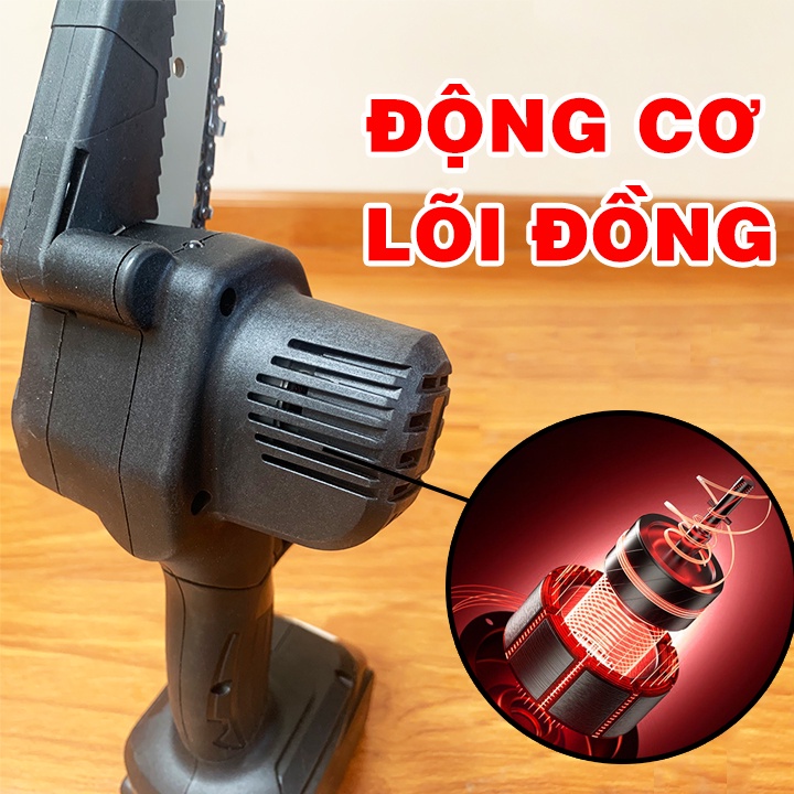 Máy cưa xích dùng pin Hitachi 199V - Dung Lượng Khủng 32000 mAH -