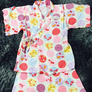 Combo set yukata bé gái 10-13kg