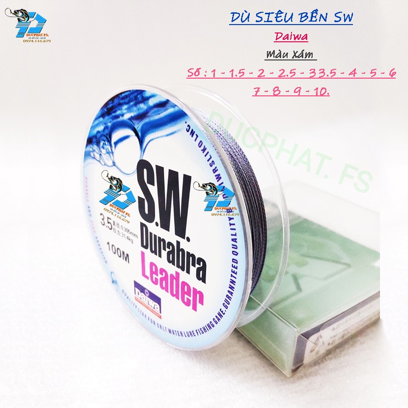 DÙ CÂU CÁ SIÊU BỀN DAIWA SW ,CÂU LURE ,BUỘC THẺO