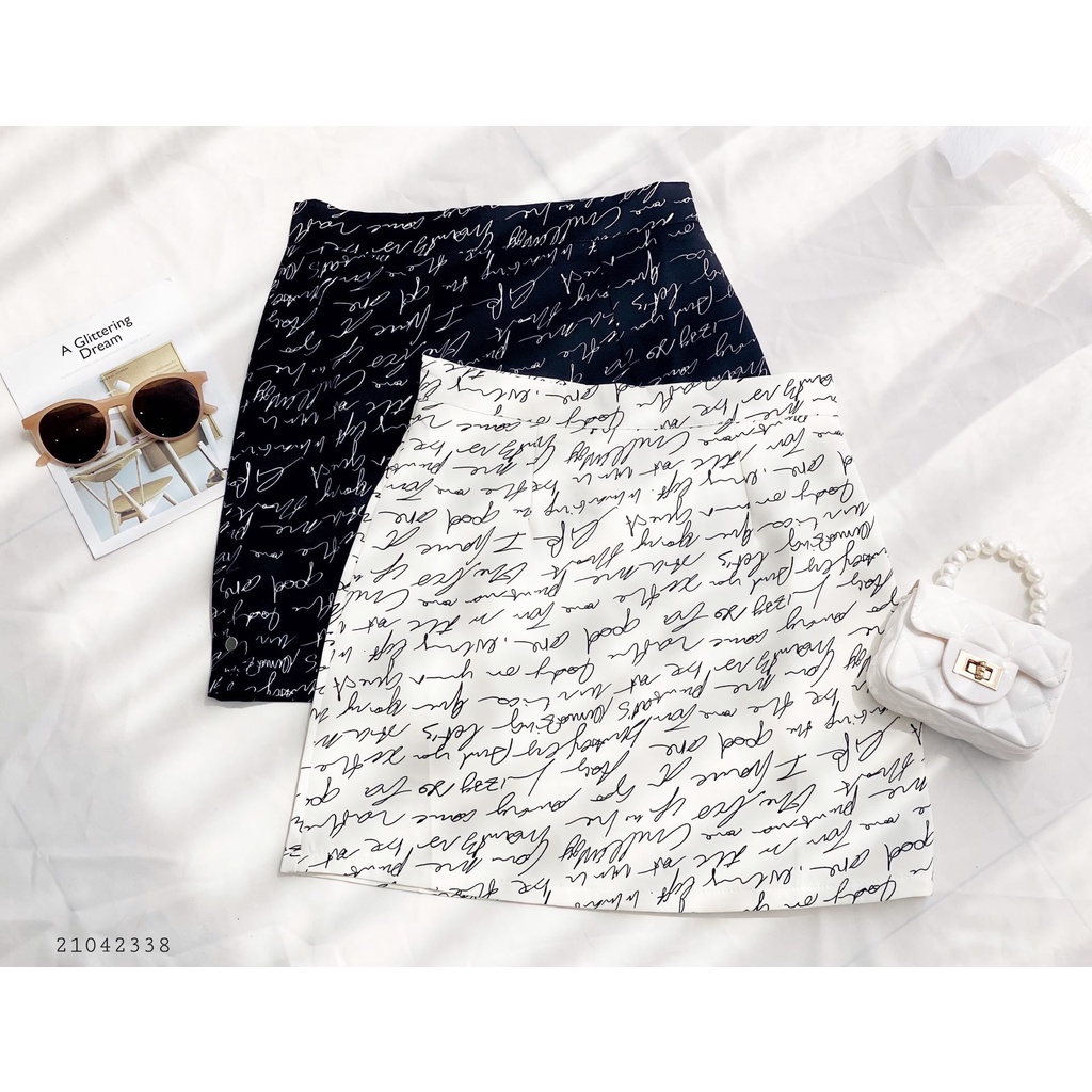 Chân váy chữ A FM Style chân váy body ngắn hoạ tiết chữ cá tính năng động hiện đại 2107020 | BigBuy360 - bigbuy360.vn