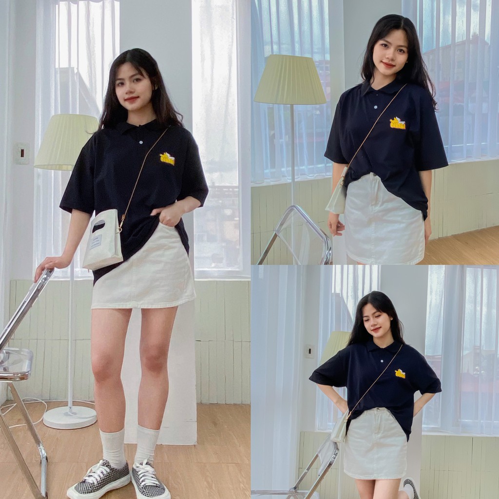 Áo thun polo tay lỡ in hình BANANA form rộng unisex - Made by Fiin | BigBuy360 - bigbuy360.vn