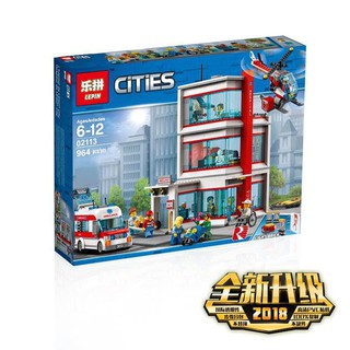 Đồ Chơi Lắp Ráp lepin 02113 ( lego 60204 ) - Bệnh Viện Thành Phố