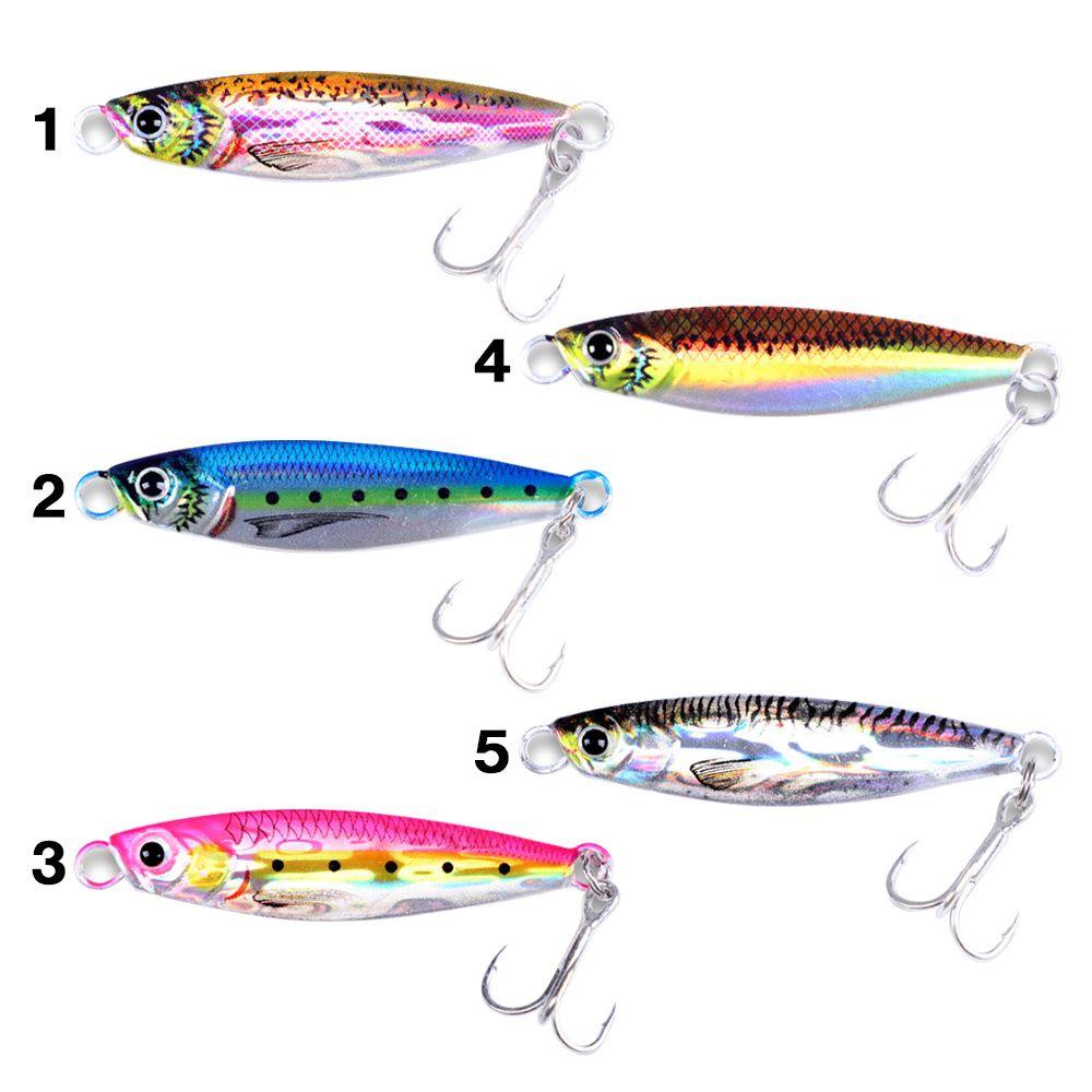 Mồi Câu Cá Giả Bằng Kim Loại Nhiều Màu Sắc