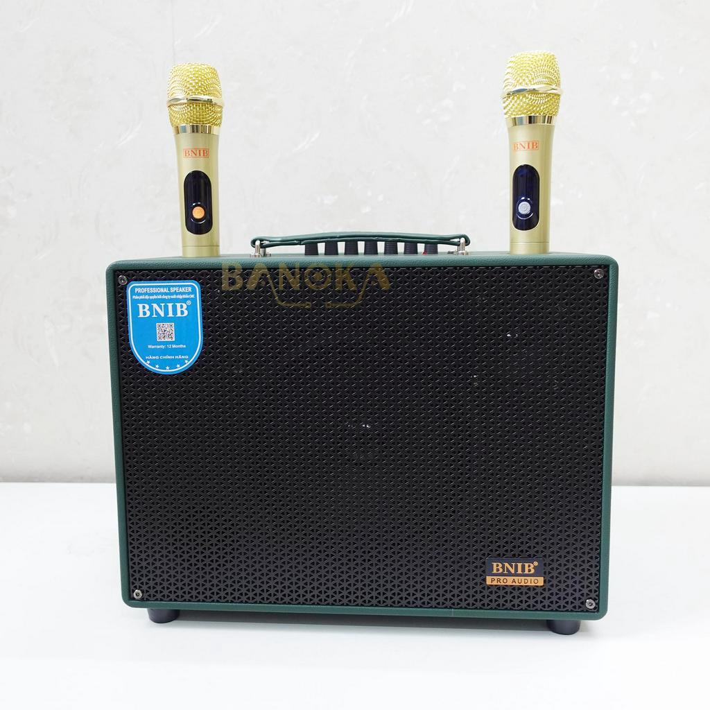 Loa xách tay karaoke BNIB B-8S Bass 20 kèm 2 tay micro VHF cao cấp, bảo hành 12 tháng