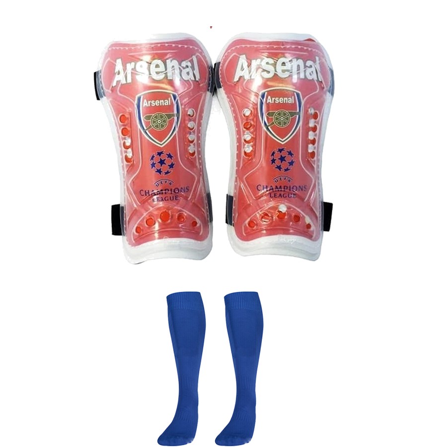 Combo Bó ống đồng đá bóng trẻ em các câu lạc bộ+Tất đá bóng dài trẻ em