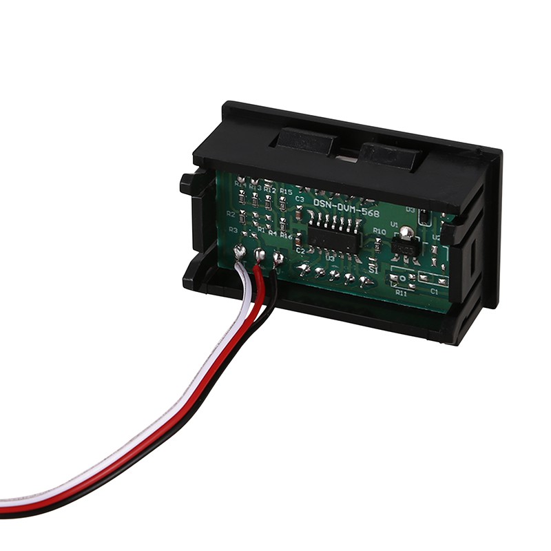 Mini voltmeter tester Digital voltage test battery DC 0-30V red auto