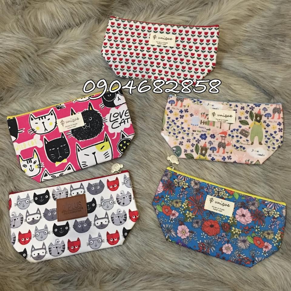 Túi đựng mỹ phẩm hand made Korea