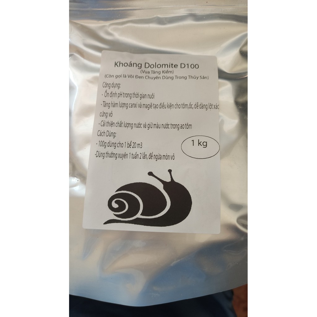 Vôi dolomite xử lý nước nuôi Ốc Bươu Đen