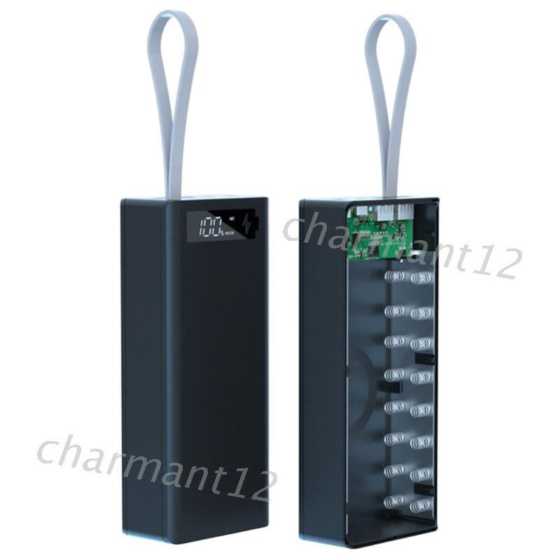 Cục Sạc Dự Phòng 16x18650 Với Màn Hình Lcd