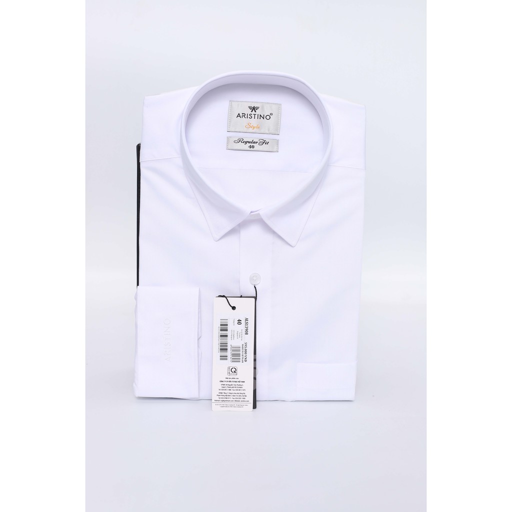Áo sơ mi trắng cho nam dài tay kiểu dáng basic ARISTINO - ALS13908 | BigBuy360 - bigbuy360.vn