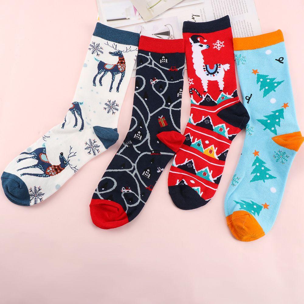 Vớ Họa Tiết Giáng Sinh Ấm Áp Thoải Mái