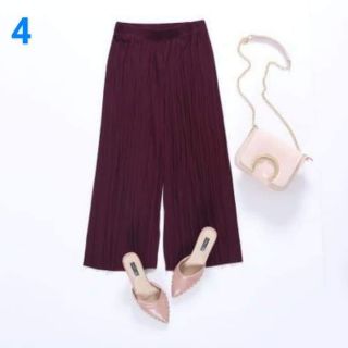 Quần ống rộng gấp nếp
