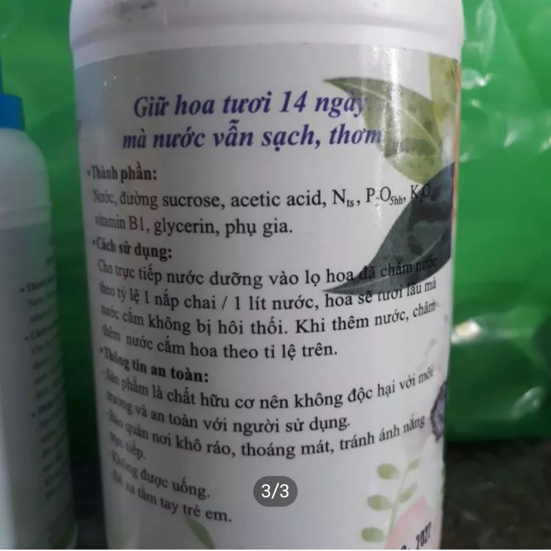 Nước cắm hoa Thành Tâm