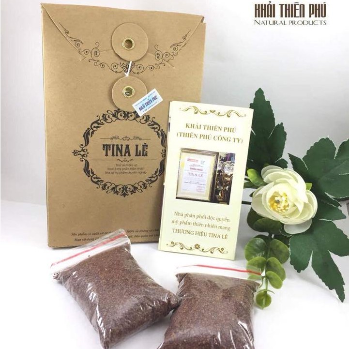 Ngũ Hoa Hạt Tina Lê (Chuẩn Gói 6 túi, tổng 250gr) Mặt Nạ Ngũ Hoa Hạt Tinale Hết sạch mụn Ngừa mụn, mờ thâm nám tàn nhang