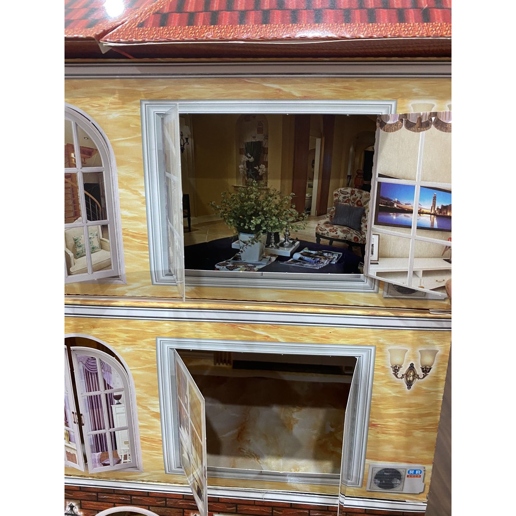 Biệt thự vàng mã TL2 - Mẫu 3D có bàn ghế, phòng ăn, phòng khách, phòng ngủ, nhà tắm... đầy đủ nhất