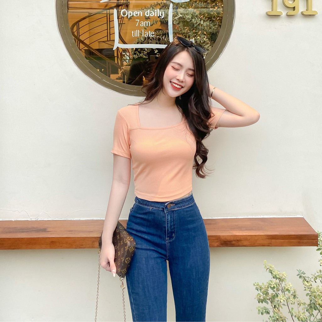 QUẦN JEANS SKINNY DÀI TÚI MỔ ZAREEN JEA96 XANH NHẠT
