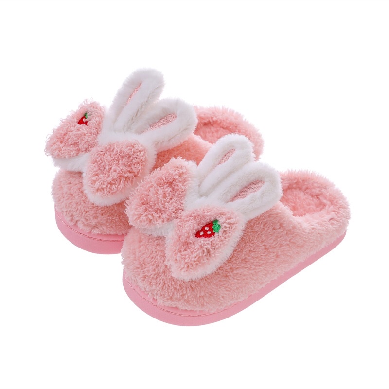 Dép lông thỏ  mang trong nhà  cho bé  gái