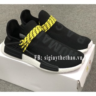 [Freeship] Giày human race đen dây vàng
