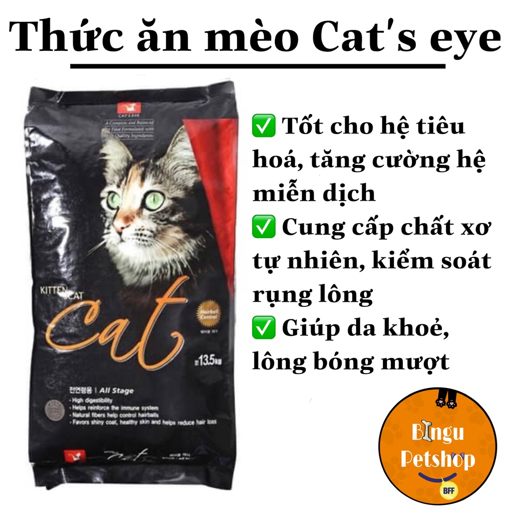 Thức ăn hạt cho mèo hạt Cat Eye | Cateye | Cateyes Túi 1kg