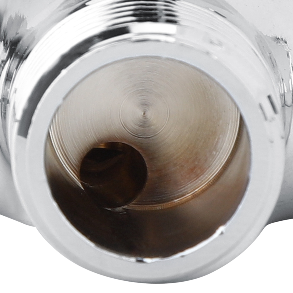 Đầu vòi nước chuyển 3 hướng màu bạc G1/2&quot; mạ điện tiện dụng