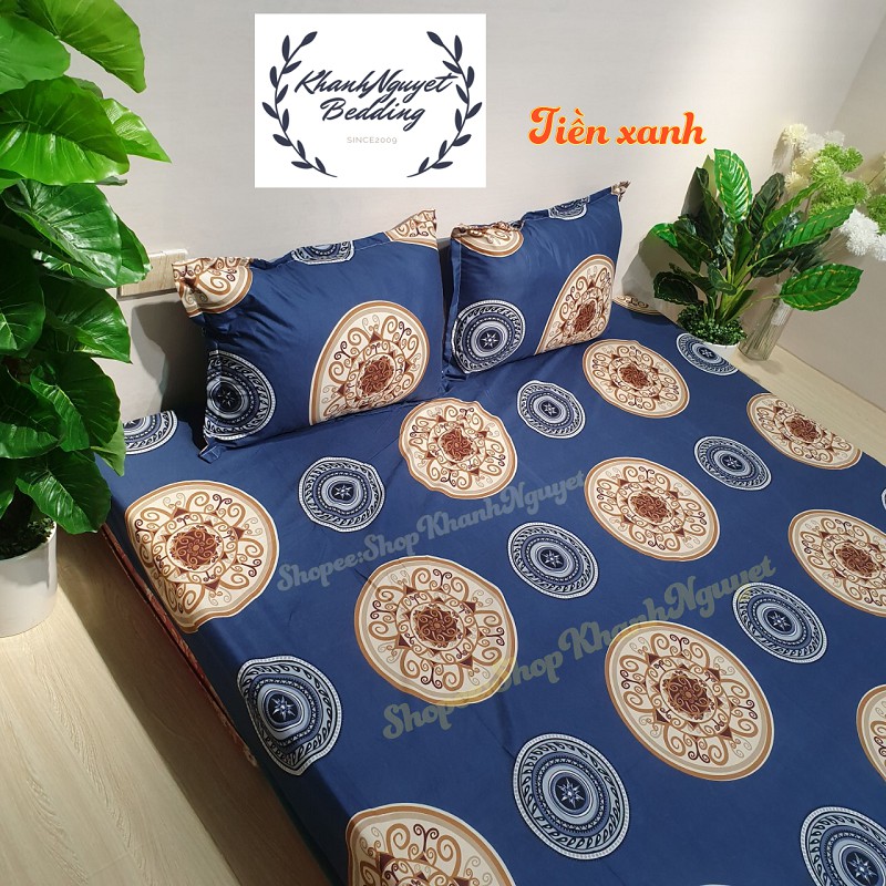 Combo 2 vỏ gối nằm 1 vỏ gối ôm đồng bộ cotton poly ( nhiều mẫu lựa chọn )