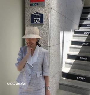 bộ vải tweed hàn quốc
