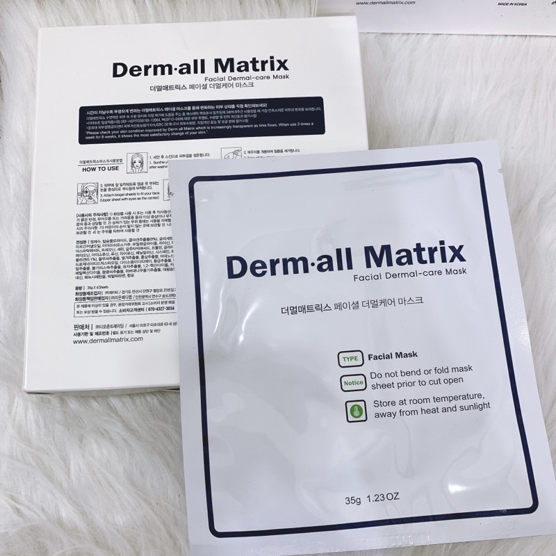 [ Bill Duty Free ] Mặt nạ Derm All Matrix - Mặt nạ nâng cơ, căng da - Derm All Matrix