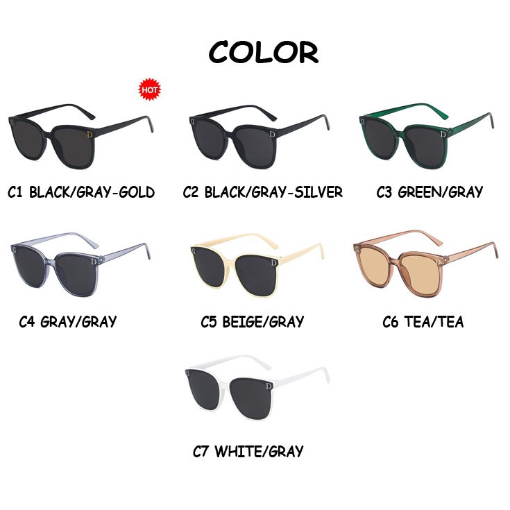 Kính mát gọng vuông phong cách retro Hàn Quốc 2020 sành điệu cho nam / nữ