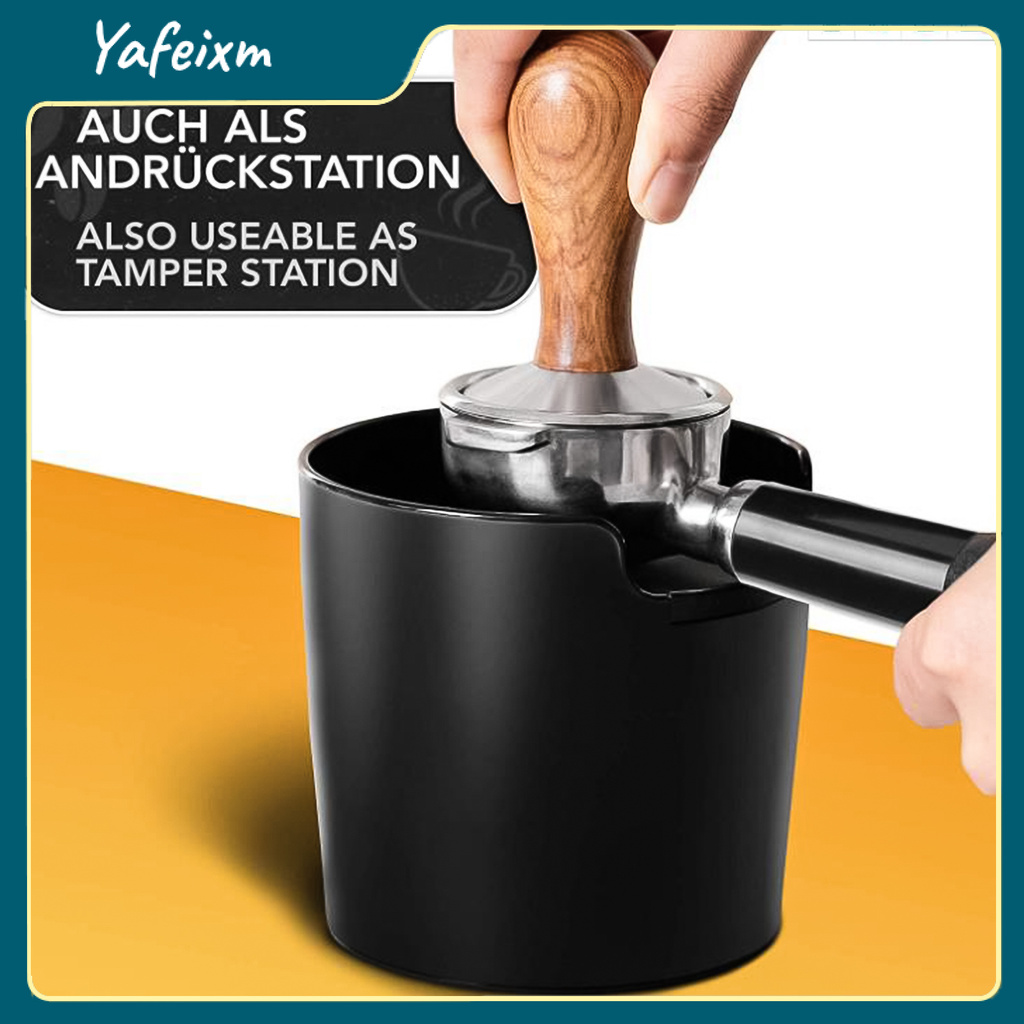 yafeixM Coffee Knocking Box Shock-Absorbent with Removable Knock Bar Barista Accessory