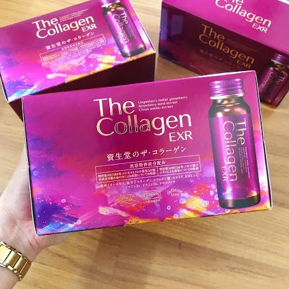 The Collagen Shiseido EXR, Nước Uống Collagen Nhật Bản - Hộp 10 Chai/50ml