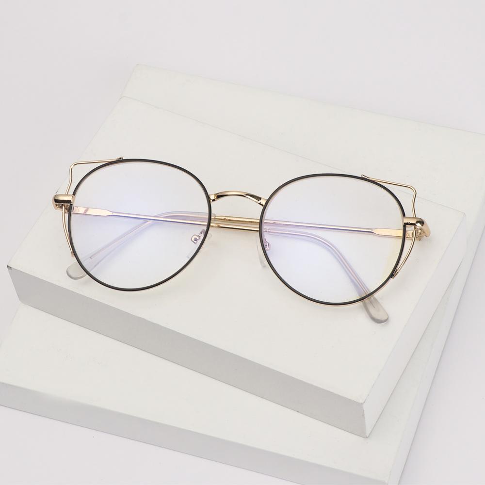 WONDER Kính Gọng Tròn Kim Loại Thời Trang