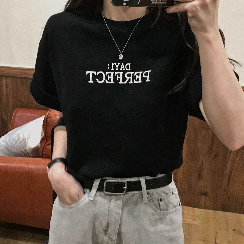 [ Mã 11FASHIONSALE1 giảm 10K đơn 50K ] Áo Thun 32633 In Chữ Day1 Perfect Thời Trang | BigBuy360 - bigbuy360.vn