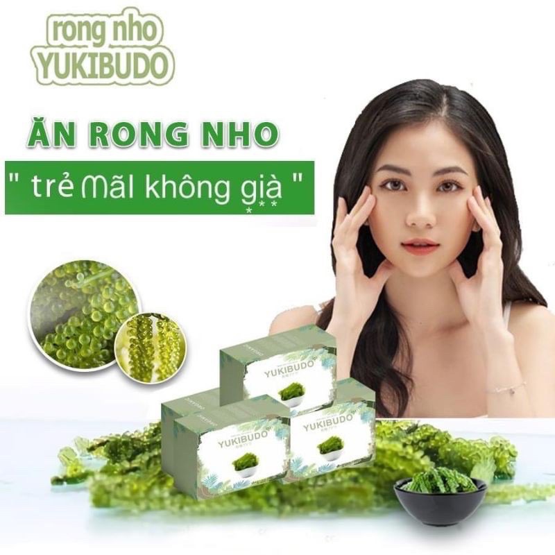 [Chính hãng] Rong Nho tách nước YUKIBUDO Công nghệ Nhật Bản + Tặng kèm sốt mè rang