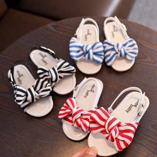 Sandal nơ kẻ sz 21-30