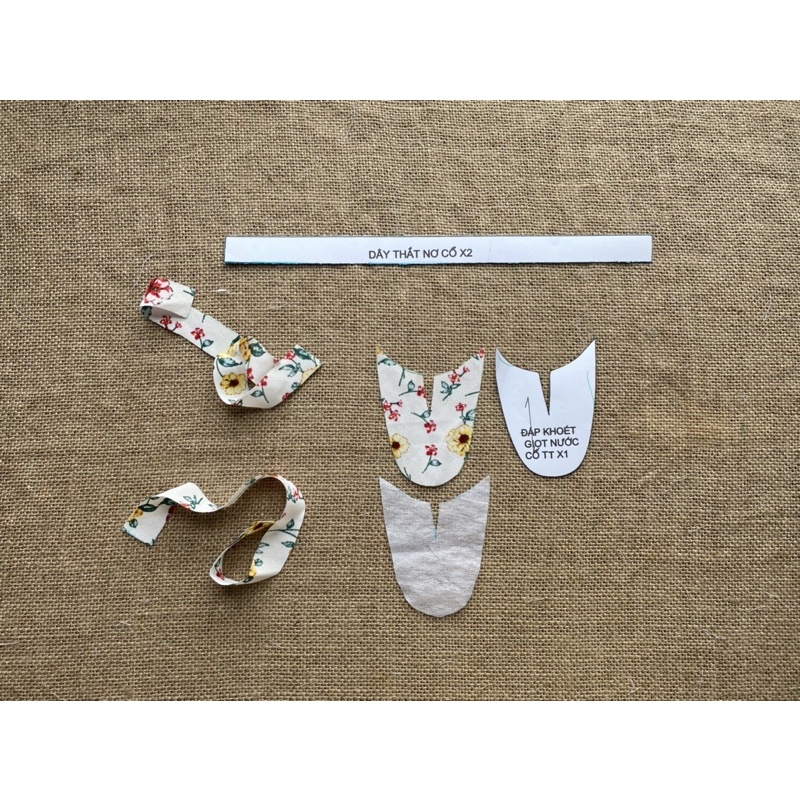 RN119_Rập giấy may áo nữ cổ bèo
