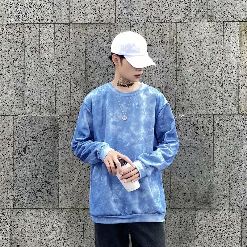 Korean Style Round Neck Long Sleeve T-shirt For Men Size M-5Xl