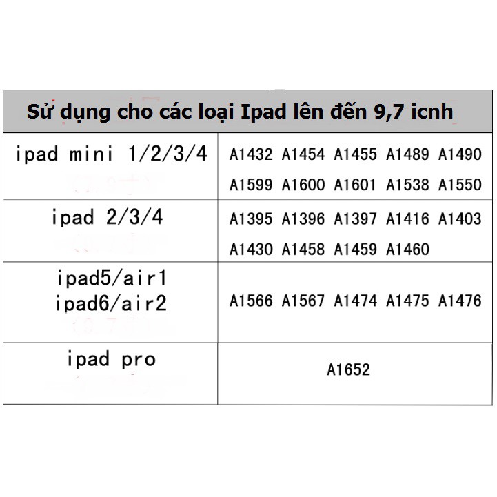 Bao da bàn phím bluetooth Ipad 2,3,4,5,6 /Ipad Air1,Air 2/Ipad pro/Máy tính bảng các loại | BigBuy360 - bigbuy360.vn